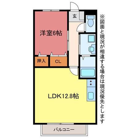 ベルバランセ小坂井の物件間取画像